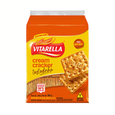 Biscoito Salgado Cream Cracker Tostadinha Vitarella Pacote 350g