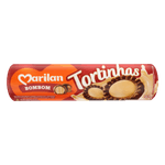 Biscoito-Recheio-Sabor-Bombom-Chocolate-e-Amendoim-Marilan-Tortinhas-Pacote-140g