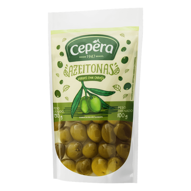 Azeitona-Verde-em-Conserva-com-Caroco-Cepera-Sache-Peso-Liquido-150g-Peso-Drenado-100g