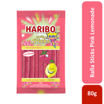 Bala-de-Gelatina-Pink-Sabor-Limao-e-Framboesa-Acida-Haribo-Pacote-80g