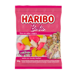 Bala-de-Gelatina-Sortidas-Barbie-Sabor-Milkshake-de-Morango-Banana-e-Baunilha-Haribo-Pacote-80g