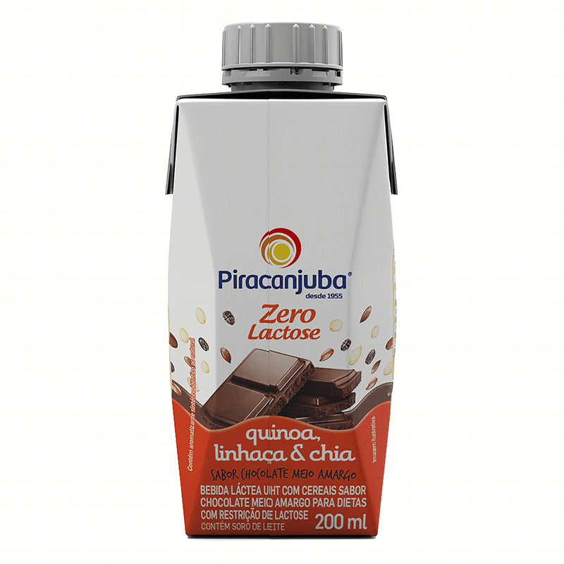 Bebida-Lactea-UHT-Chocolate-Meio-Amargo-com-Cereais-Quinoa-Linhaca-e-Chia-Zero-Lactose-para-Dietas-com-Restricao-de-Lactose-Piracanjuba-Caixa-200ml