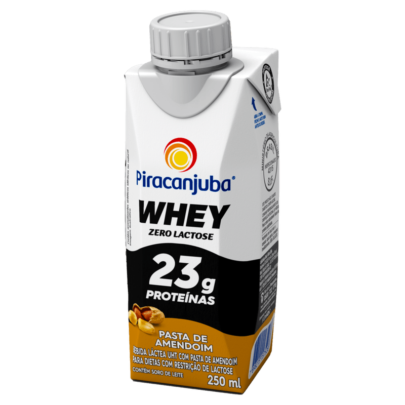 Bebida-Lactea-UHT-23g-Proteinas-Pasta-de-Amendoim-Zero-Lactose-para-Dietas-com-Restricao-de-Lactose-sem-Adicao-de-Acucar-Piracanjuba-Caixa-250ml