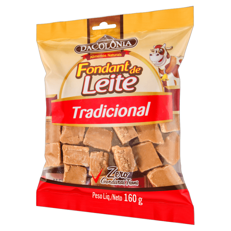 Fondant de Leite Tradicional DaColônia Pacote 160g