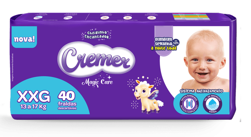 Fralda-Descartavel-Infantil-Magic-Care--XXG-Cremer-13-a-17kg-Pacote-40-Unidades
