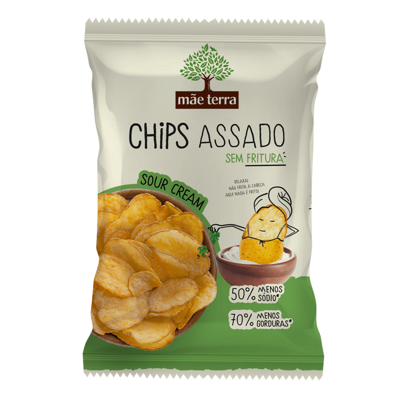 Chips-de-Batata-Sour-Cream-Mae-Terra-Pacote-70g
