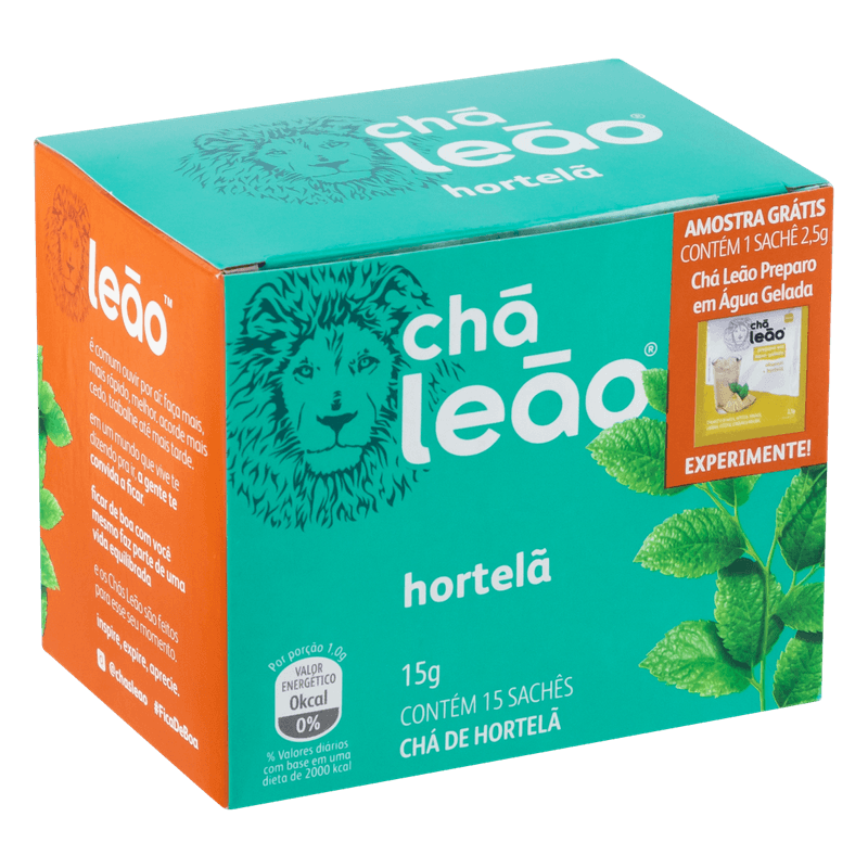 Cha-Hortela-Cha-Leao-Caixa-15g-15-Unidades-Gratis-1-Sache-25g
