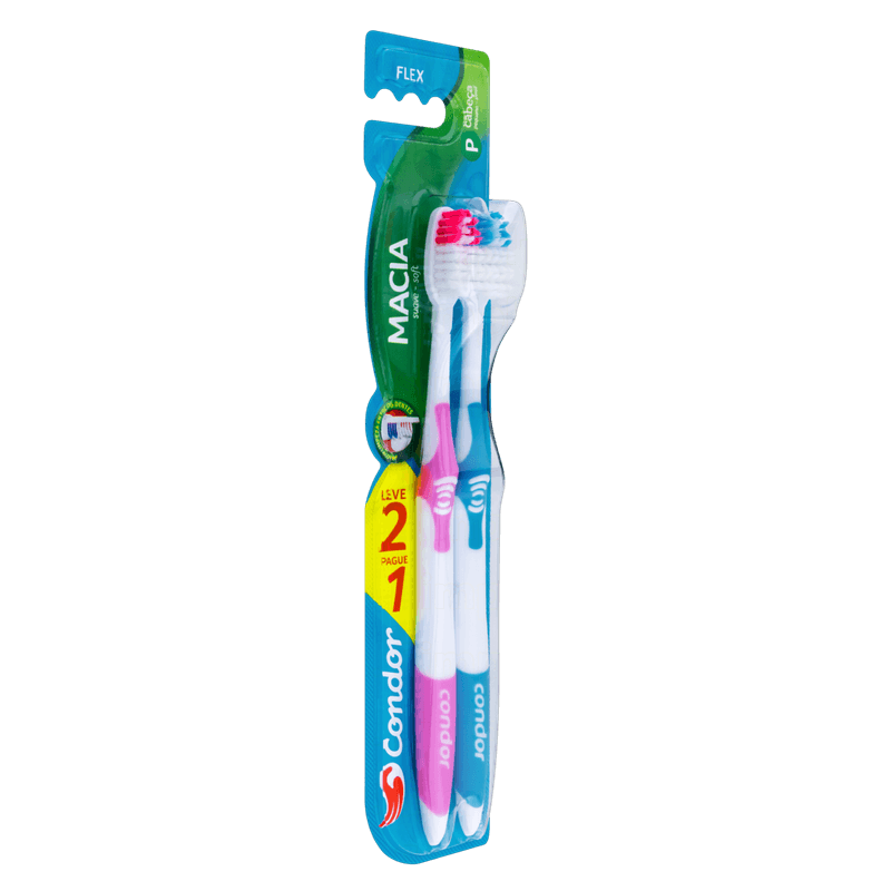 Escova-Dental-Macia-Condor-Flex-Cabeca-Pequena-Leve-2-Pague-1-Unidade