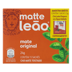 Cha-Mate-Tostado-Original-Matte-Cha-Leao-Caixa-24g-15-Unidades-Gratis-1-Sache-25g