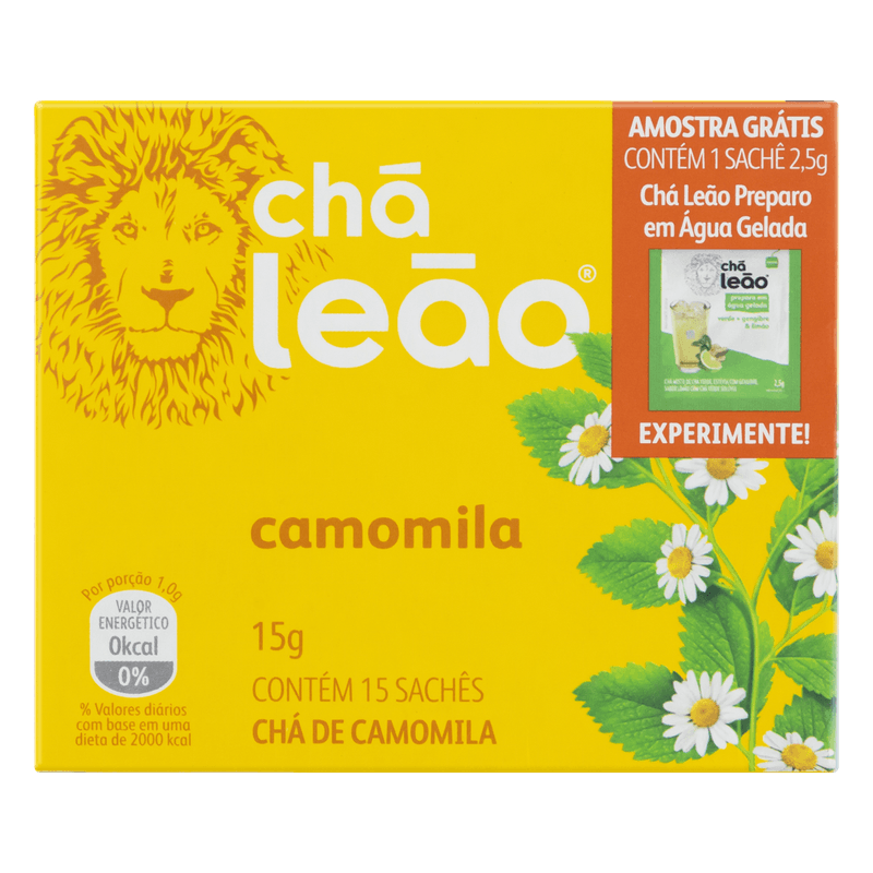 Cha-Camomila-Caixa-Cha-Leao-15g-15-Unidades-Gratis-1-Sache-25g-