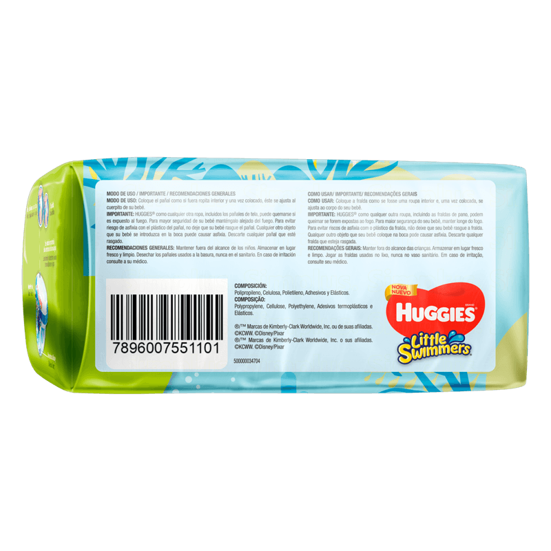 Fralda-Descartavel-Infantil-Praia---Piscina-P-Huggies-Little-55-a-95kg-Pacote-12-Unidades