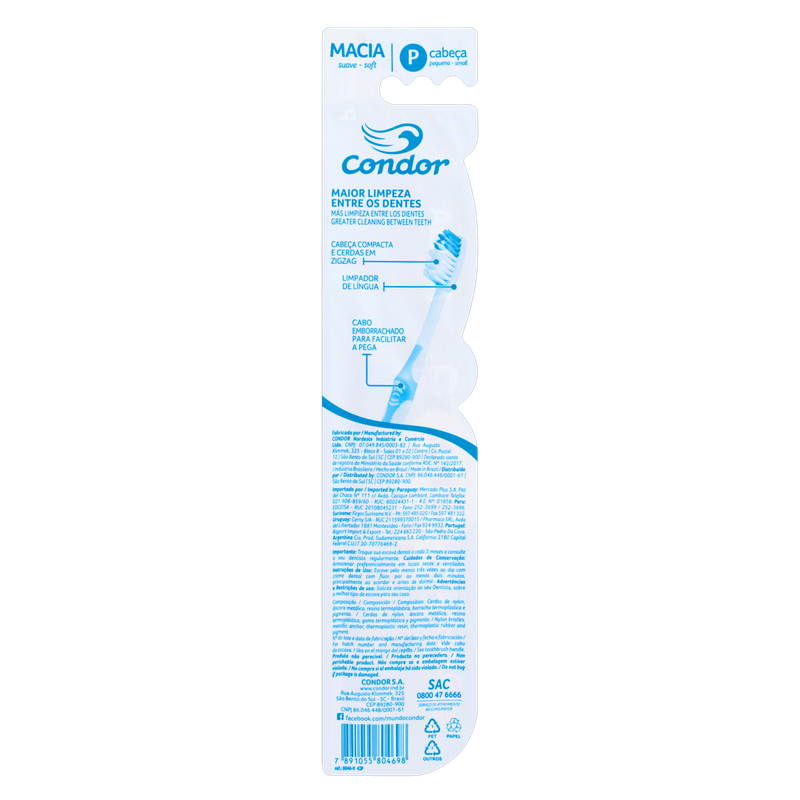 Escova-Dental-Macia-Condor-Flex-Cabeca-Pequena-Leve-2-Pague-1-Unidade