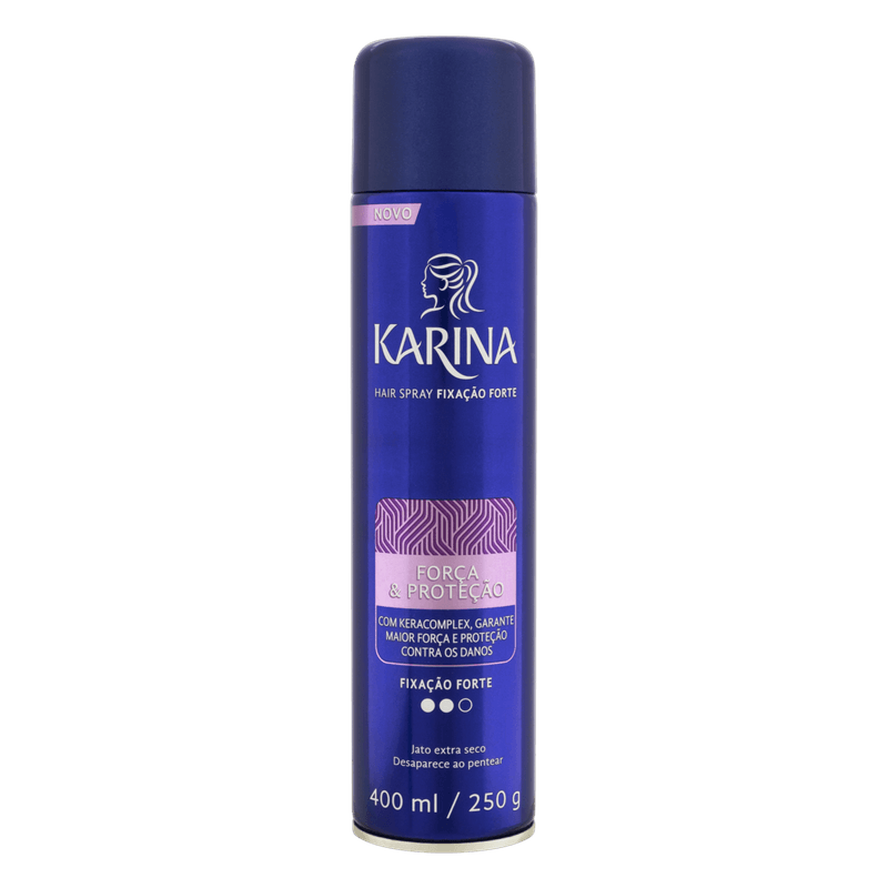 Hair-Spray-Forte-Jato-Extrasseco-Forca---Protecao-Karina-Frasco-400ml