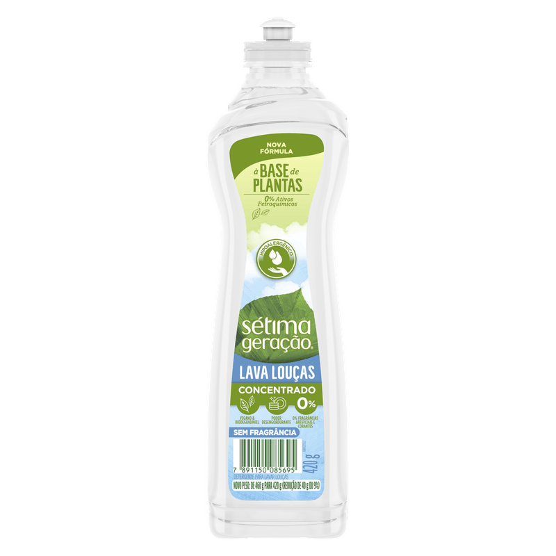 Lava-Loucas-Concentrado-sem-Fragrancia-Setima-Geracao-Liquido-Squeeze-420g