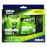 Kit-1-Aparelho-Recarregavel---2-Cargas-para-Barbear-Gillette-Mach3-Sensitive-Gratis-1-Porta-Aparelho