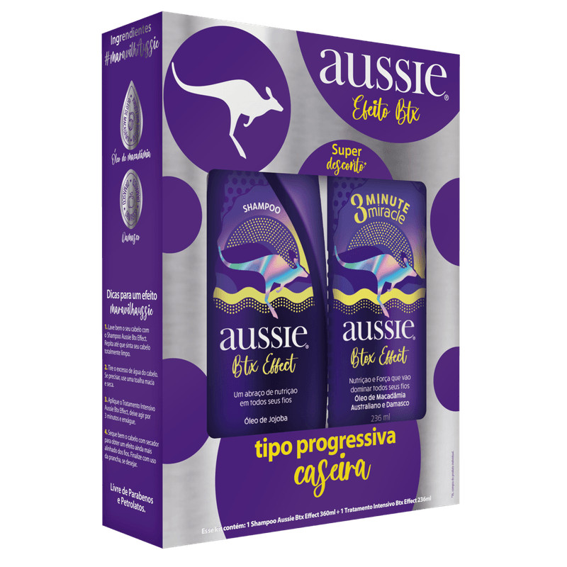 Kit-Shampoo-360ml---Creme-de-Tratamento-Intensivo-3-Minute-Miracle-236ml-Aussie