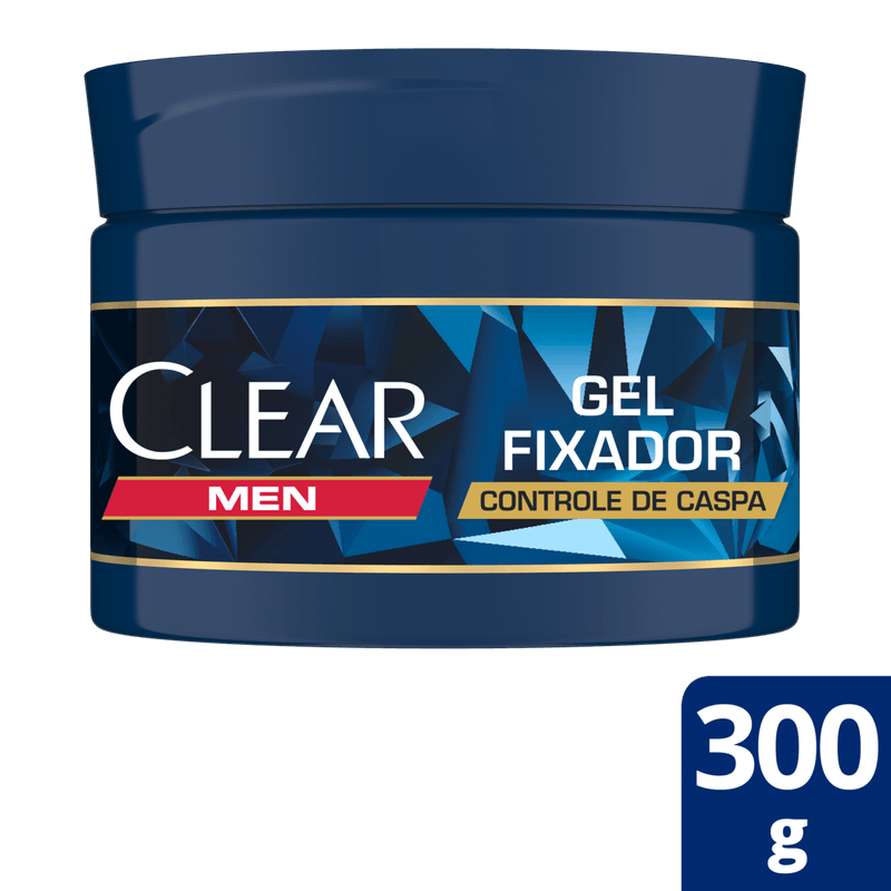 Gel-Fixador-Acao-Prolongada-Controle-de-Caspa-Clear-Pote-300g