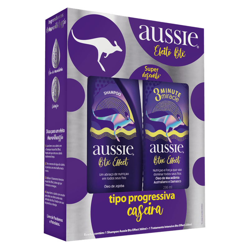 Kit-Shampoo-360ml---Creme-de-Tratamento-Intensivo-3-Minute-Miracle-236ml-Aussie