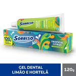 Gel-Dental-Tropical-Citrus-Limao-Siciliano-e-Hortela-Sorriso-Caixa-120g-Tamanho-Familia