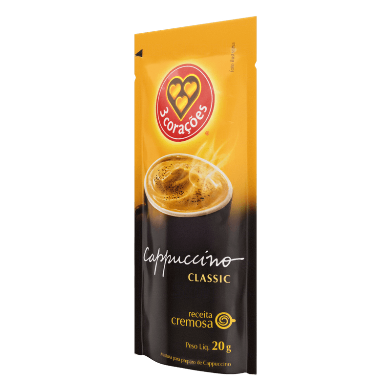 Cappuccino-Soluvel-Classic-3-Coracoes-Sache-20g
