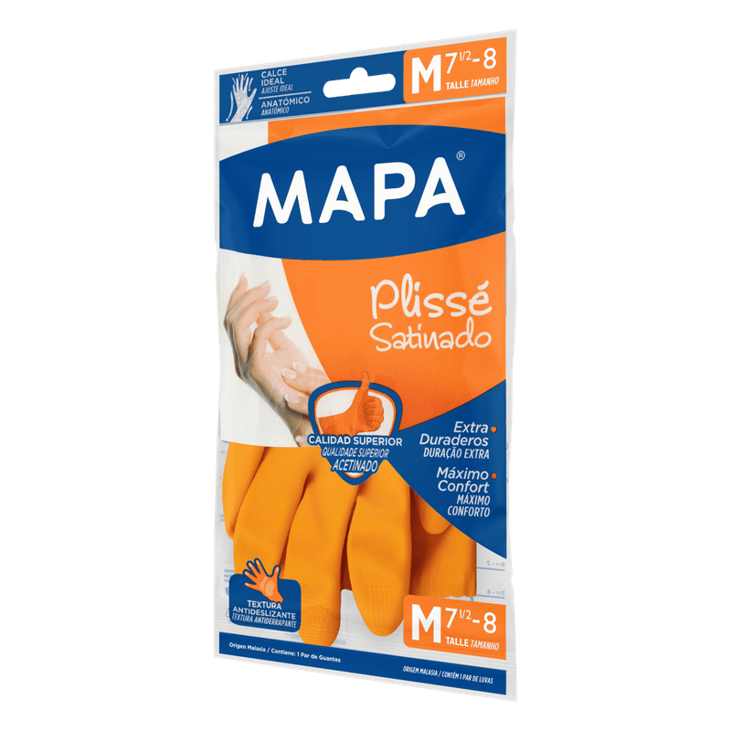 Luva-Multiuso-Laranja-Plisse-Satinado-Mapa-M
