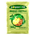 Polpa-de-Fruta-Sabor-Abacaxi-com-Hortela-Polpanorte-Pacote-100g
