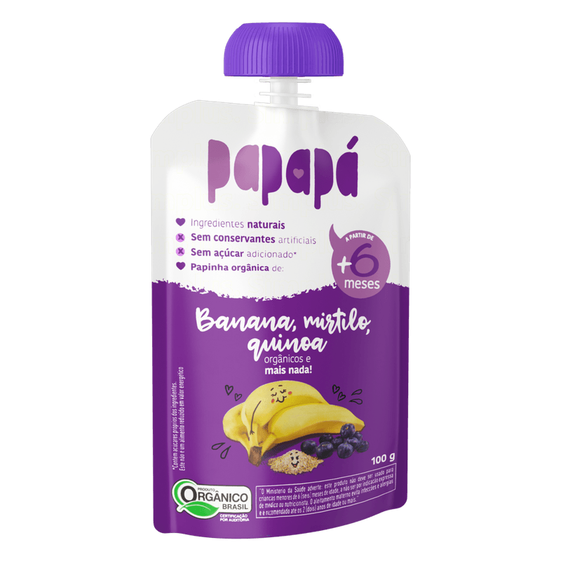 Papinha-Organica-Sabor-Banana-Mirtilo-Quinoa-Papapa-Squeeze-100g