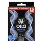 Preservativo-Masculino-Sensitive-Mais-Fino-Olla-Pack-16-Unidades-Embalagem-Economica