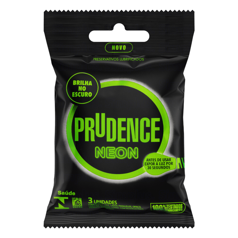 Preservativo-Masculino-Neon-Prudence-Pacote-3-Unidades