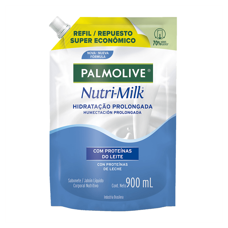 Sabonete-Liquido-Hidratacao-Prolongada-Nutri-Milk-Palmolive-Sache-900ml-Refil-Super-Economico