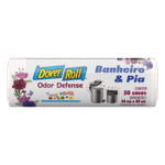 Saco-para-Lixo-Pia-e-Banheiro-Flower-Power-10l-Dover-Roll-50-Unidades