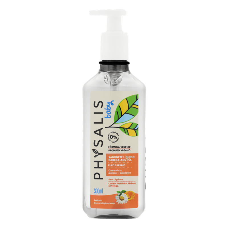 Sabonete-Liquido-da-Cabeca-aos-Pes-Camomila-Melissa-e-Calendula-Puro-Carinho-Baby-Physalis-300ml