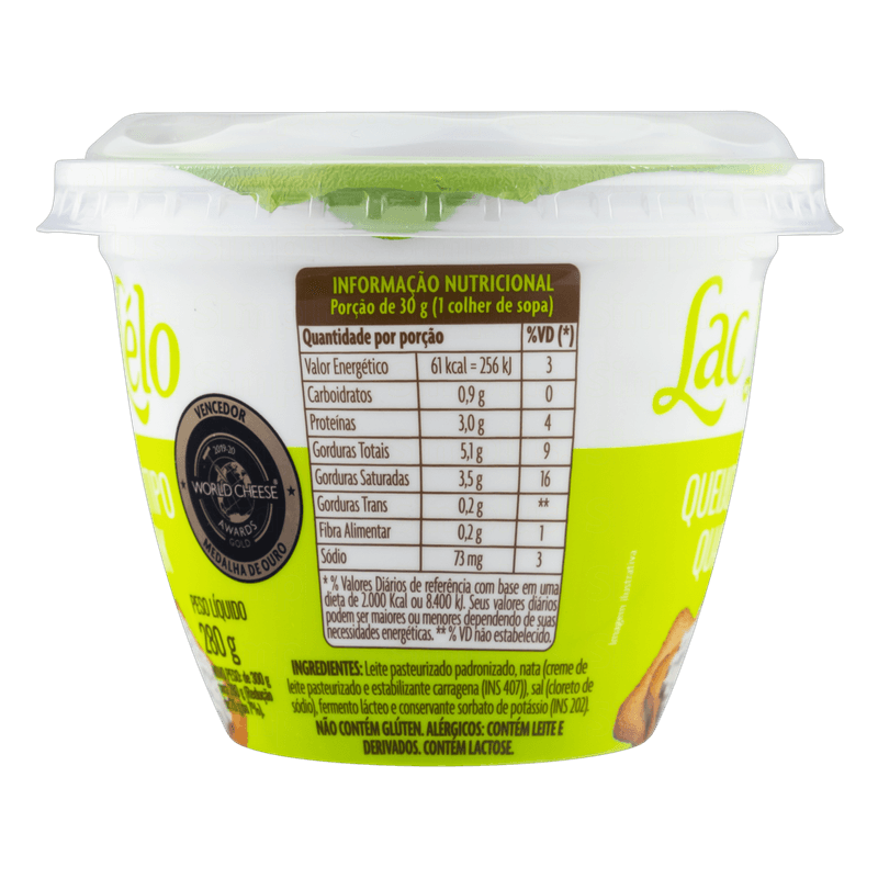 Queijo-Quark-Lac-Lelo-Pote-280g