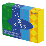 Lenço de Papel Folha Dupla Kiss 21,4x14,2cm Caixa 50 Unidades
