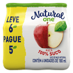 Pack-Suco-Integral-Maca-Refrigerado-Natural-One-Garrafa-180ml-Cada-Leve-6-Pague-5-Unidades