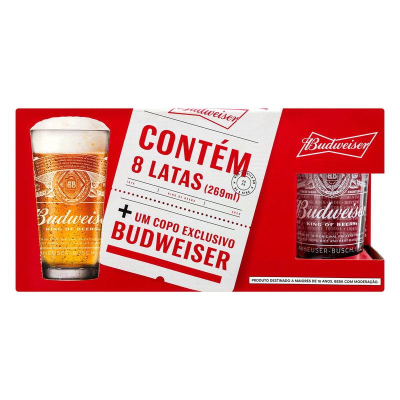 Kit-Cerveja-Budweiser-269ml-Lata-Pack-C-8---1-Copo