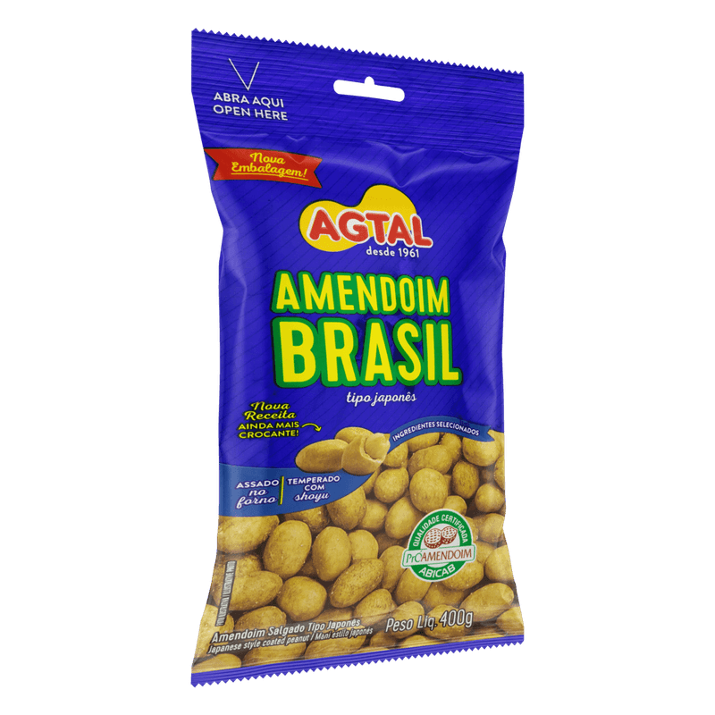 Amendoim-Brasil-Japones-Salgado-Agtal-Pacote-400g