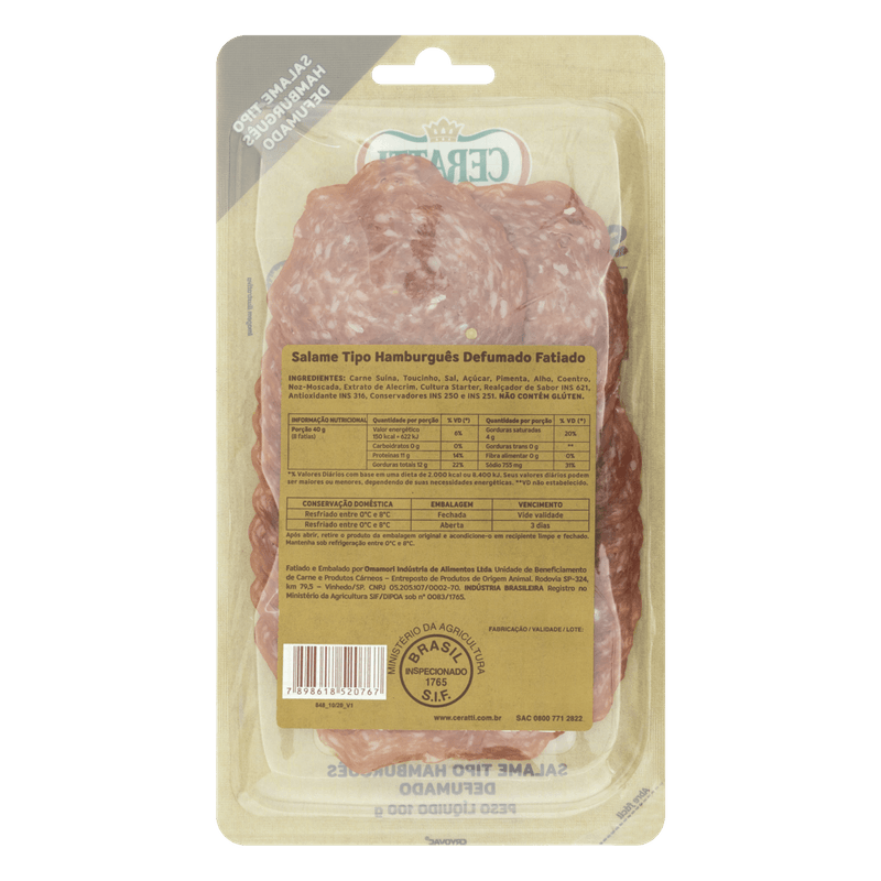Salame-Hamburgues-Defumado-Ceratti-Cartela-100g