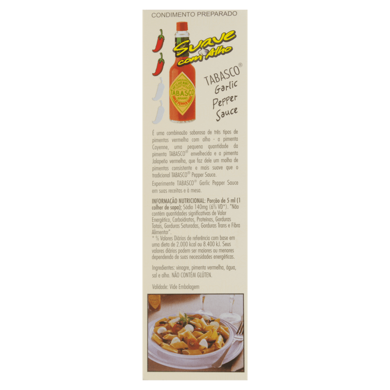 Molho-de-Pimenta-Vermelha-Suave-com-Alho-Tabasco-Vidro-60ml