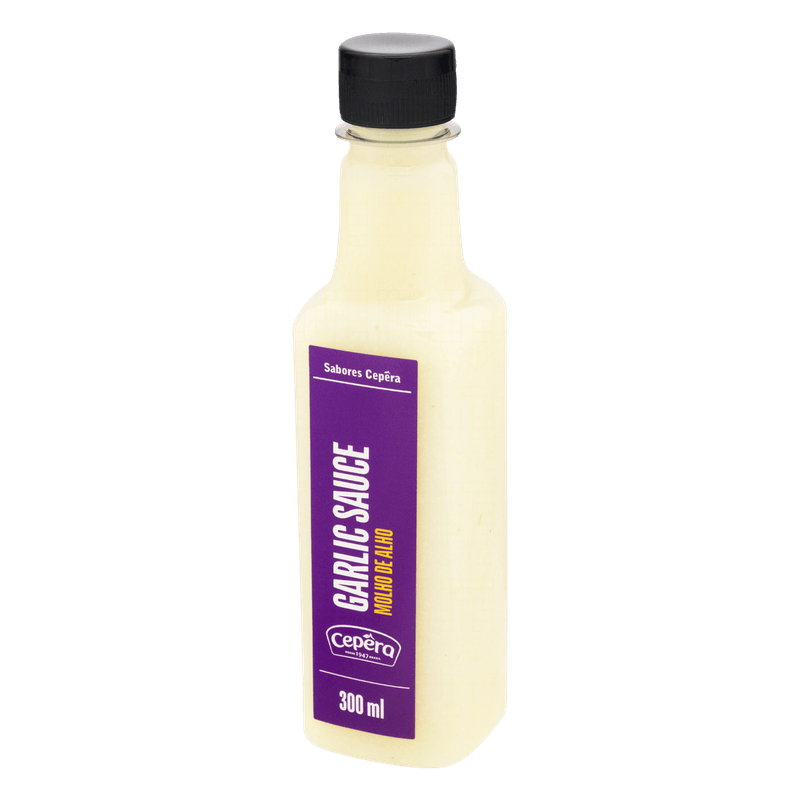 Molho-de-Alho-Garlic-Sauce-Sabores-Cepera-Frasco-300ml