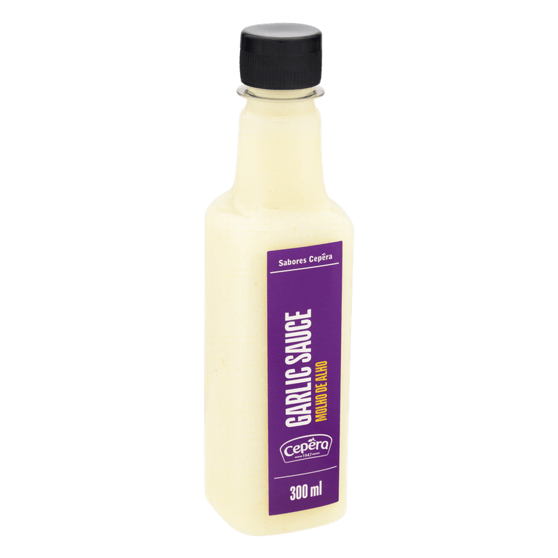 Molho-de-Alho-Garlic-Sauce-Sabores-Cepera-Frasco-300ml
