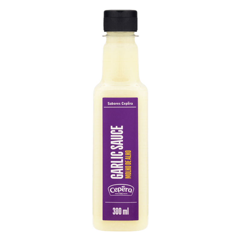 Molho-de-Alho-Garlic-Sauce-Sabores-Cepera-Frasco-300ml