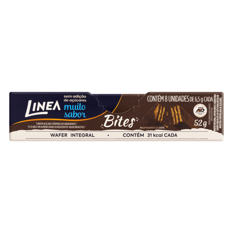Pack-Chocolate-ao-Leite-Integral-sem-Acucar-Linea-Bites-Caixa-52g-8-Unidades-de-65g-Cada