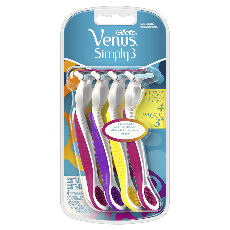 Aparelho-Descartavel-para-Depilar-Simply3-Gillette-Venus-4-Unidades