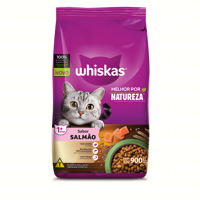 Racao-para-Gatos-Adultos-1--Salmao-Whiskas-Melhor-por-Natureza-Pacote-900g