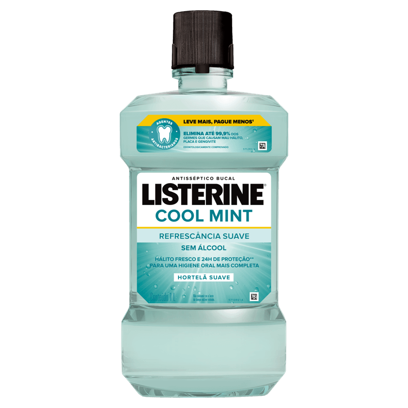 Enxaguante-Bucal-Antisseptico-Zero-Alcool-Hortela-Suave-Listerine-Cool-Mint-Frasco-1l-Leve-Mais-Pague-Menos