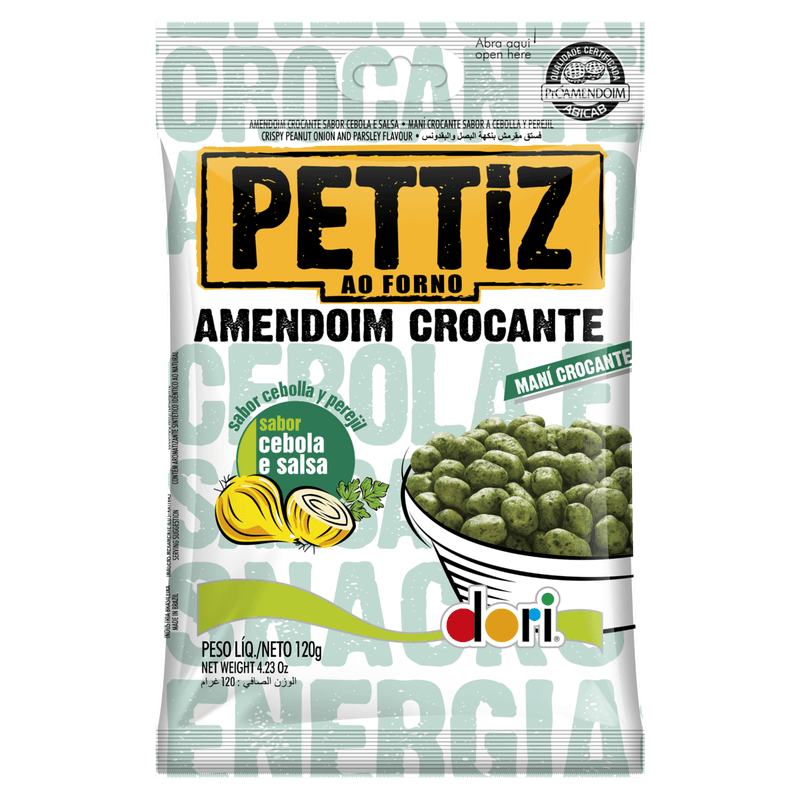 Amendoim-Crocante-Cebola-e-Salsa-Dori-Pettiz-Pacote-120g