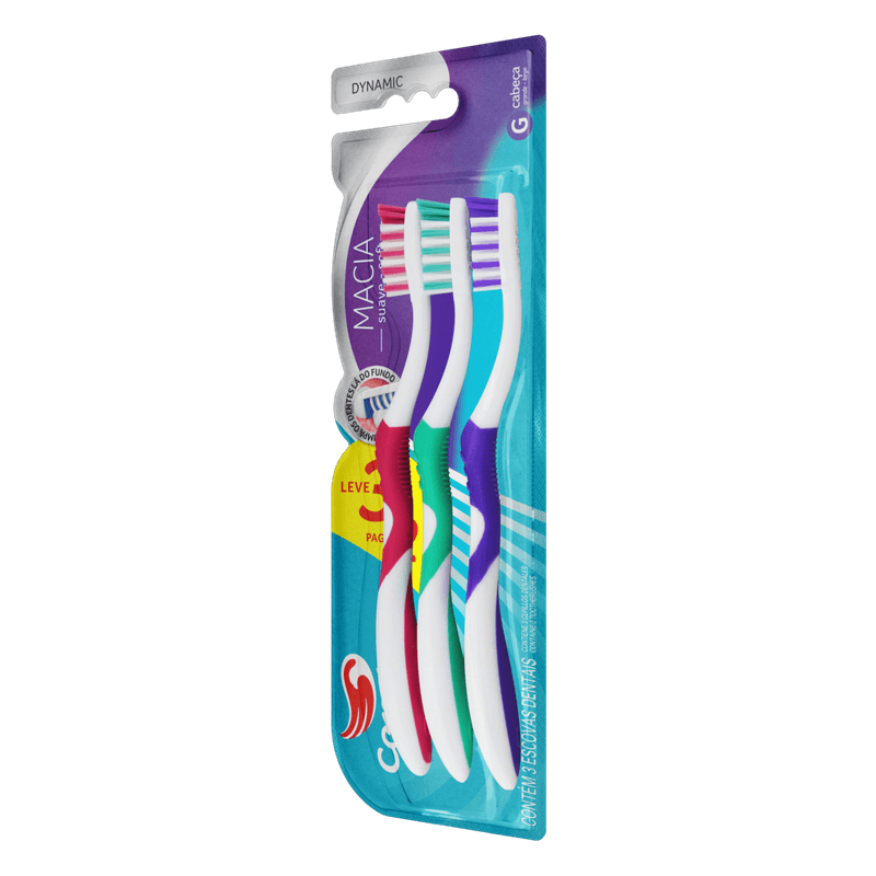Escova-Dental-Macia-Condor-Dynamic-Cabeca-G-Leve-3-Pague-2-Unidades