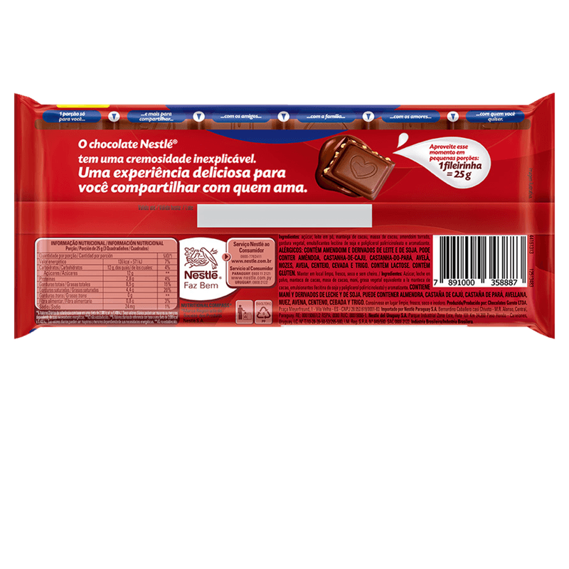 Chocolate-ao-Leite-com-Amendoim-Classic-Pacote-150g