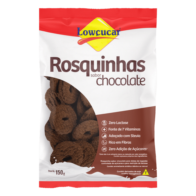 Biscoito-Rosquinha-Chocolate-Zero-Lactose-Lowcucar-Pacote-150g